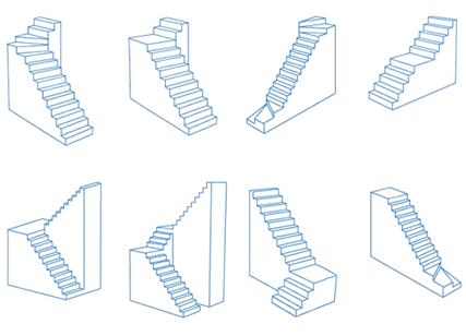 straight staircase diagram