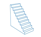straight staircase diagram